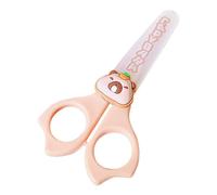 Capybara Safety Scissors for Children - Adorable Cartoon Design with Blunt Tip and Non-Slip Grip, Ideal for School Projects, Creative Arts Crafts, Scrapbooking Tools, Safe Cutting Supplies for Todler
