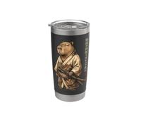Capybara Samurai Japan Bicchiere termico in acciaio inox doppia parete