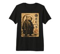 Capybara Samurai Japan Maglietta Premium
