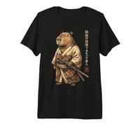 Capybara Samurai Japan Maglietta Premium