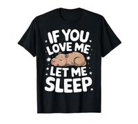 Capybara Se mi ami lasciami dormire Maglietta