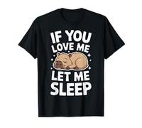Capybara Se mi ami lasciami dormire Maglietta