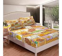 Capybara - Set di lenzuola per bambini e amanti degli animali, regalo per gli amanti della Capybara, set di biancheria da letto per la decorazione della stanza, grazioso motivo pollo, con tasca