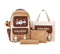 Capybara, set di zaini, graziosa borsa per libri con grande capacità, astuccio per la scuola dei cartoni animati per ragazzi e ragazze, studenti, viaggi, aule, attività all'aperto e compleanno