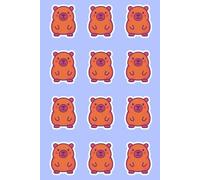 Capybara Sketchbook: Capybara Notebook for Drawing, Doodling & Sketching | Cute Chibi Kawaii Pastel Stationery | Blank Pages | Capybara Lover Gift for Kids, Girls, Boys, Women, & School | 6 x 9