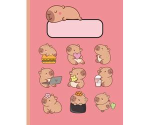 Capybara Sketchbook Drawing Book: 200 pages with drawing prompts to make a story