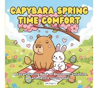 Capybara Spring Time Comfort A Cozy Coloring Book of Blossoms, Sunshine, and Gentle Spring Days: Bold & Easy 8.5x8.5 Coloring Pages Featuring Cute ... Butterflies, and Peaceful Nature Moments