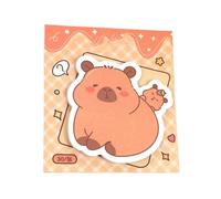 Capybara Sticky Notes, Aesthetic Memo Pads, 2,99 x 3,35 Inches 30 Fogli adesivi Planner Tabs, Animal Decals for Desk, Wall, Backpack, Work, School, Girls, Party, Presents, Graduazione