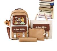 Capybara Stuff, grande borsa a tracolla a più scomparti, zaino per la scuola, per bambini, studenti, casa ormitorio, viaggi, attività all'aperto, compleanni, feste, A, riferimento alla
