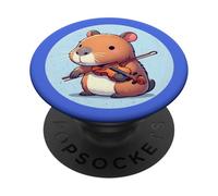 Capybara Suonare Violino PopSockets PopGrip Adesivo
