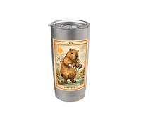 Capybara Tarocchi Carta Temperanza Capy Bicchiere termico in acciaio inox doppia parete