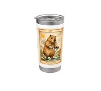 Capybara Tarocchi Carta Temperanza Capy Bicchiere termico in acciaio inox doppia parete