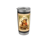 Capybara Tarocchi Il Mago Capy Halloween Magic Bicchiere termico in acciaio inox doppia parete