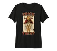 Capybara Trick or Treat Devil Angel - Giocatore di Carte da Gioco Maglietta Premium