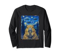 Capybara UFO Selfie Galaxy Space Alien Retro Maglia a Manica