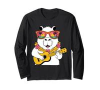 Capybara Ukulele Hawaiian Summer Vibes Maglia a Manica