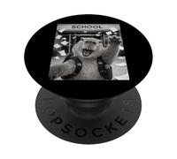 Capybara Ultimo Giorno Di Scuola Summer Break Divertente Meme Selfie PopSockets PopGrip Adesivo
