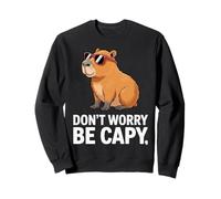 Capybara Vintage Retro Style Awesome Don't Worry, Be Capy Felpa