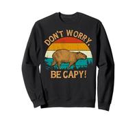 Capybara Vintage Retro Style Awesome Don't Worry, Be Capy Felpa