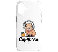 Capybara Wild Animal Forest Giant Cavy Rodent Capybaras Custodia per iPhone 16