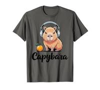 Capybara Wild Animal Forest Giant Cavy Rodent Capybaras Maglietta