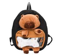 Capybara, zaino in peluche, zaino Capybara, borsa a tracolla per studenti, zaino di grande capacità, per bambini, ragazze e ragazze, graziosa borsa per la scuola, borsa per libri in peluche per