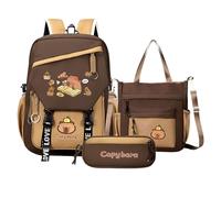 Capybara, zaino per la scuola, zaino da viaggio, borsa per bambini, divertente organizzatore con motivi animali per bambini, bambini, bambini, studenti, studio quotidiano, Url, d, Siehe Beschreibung