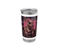 Capybara Zombie Ghoul Undead Vampire Coffin Horror spaventoso Bicchiere termico in acciaio inox doppia parete