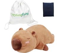 capybaraflying Peluche Capbara ponderato, Peluche Capbara ponderato da 21in 4,4lb per abbracciare, Utilizzabile nel microonde Cuscino in peluche Regalo per tutte le età - Bambini, adolescenti e adulti