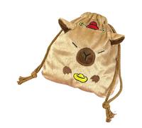 Capybaras, borsa per il trucco con coulisse, grande, borsa per cosmetici, borsa da toeletta, borsa da viaggio, organizer per articoli da toeletta, borsa per il trucco con coulisse, Dio della ricchezza