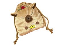 Capybaras - Borsa per trucchi con coulisse, grande, per cosmetici, articoli da toeletta da viaggio, organizer per articoli da toeletta, Dio della ricchezza Capy D, Taglia unica, Bellezza di massa
