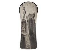 Capybaras - Copri mazza da golf con targhette numerate, per selfie, statua della libertà, in legno ibrido