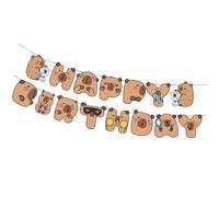 Capybaras Happy Birthday Ghirlande eleganti Capibara Decorazione da appendere per una festa memorabile Capybara Banner