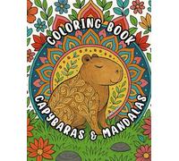 Capybaras & Mandalas Coloring Book