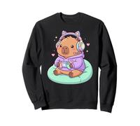 Capybaras Rodents Gaming Can't Hear You I'm Gaming Capybara Felpa
