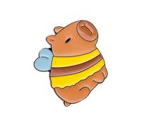 Capybaras Spilla Animale Giocoso Pin Corpetto Pin Abbigliamento Casual Abbigliamento Gioielli Adatto Per Abbinamento Look Moderno Metallo Cartoon, Misura unica, come descritto