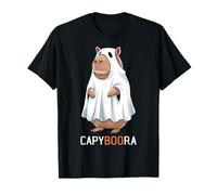 Capyboora Capy-Boo-Ra Capybara Ghost Lenzuolo Halloween Maglietta