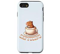 CAPYCCINO! Divertente Capybara Capybara Cappuccino Coffee Meme Custodia per iPhone SE (2020) / 7/8