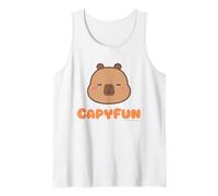 CapyFun Capybara Cute Face Logo Canotta