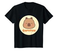 CapyFun Capybara Cute Light Circle Logo Bambini Maglietta