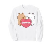 CapyFun Love Heart San Valentino Felpa