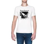Capzy Bauhaus - Bat Wings - Bela Lugosis Dead Bianca Uomo Maglietta White Men's T-Shirt Tee