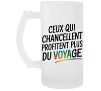 Capzy Ceux Qui Chancellent Profitent Plus Du Voyage Un Verre Bière Agresser Tasse Boccale Di Birra Beer Mug
