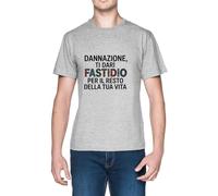 Capzy Dannazione Ti Darò Fastidio per Il Resto Grey Men's T-Shirt Tee