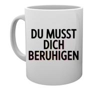 Capzy Du Musst Dich Beruhigen Glas Bier Becher Tasse Tazza Della Tazza Mug Cup