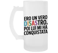 Capzy Ero Un Vero Disastro Poi Lui Mi Ha Conquistata Bicchiere Birra Tazza Boccale Di Birra Beer Mug