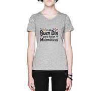 Capzy Es Un Buen Día para Hacer Matemáticas Grey Women's T-Shirt Tee
