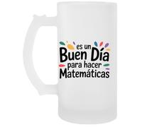 Capzy Es Un Buen Día Para Hacer Matemáticas Vidrio Cerveza Taza Boccale Di Birra Beer Mug