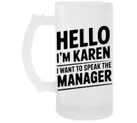 Capzy Hello Im Karen I Want To Speak Boccale Di Birra Beer Mug
