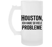 Capzy Houston Ich Habe So Viele Probleme Glas Bier Becher Tasse Boccale Di Birra Beer Mug